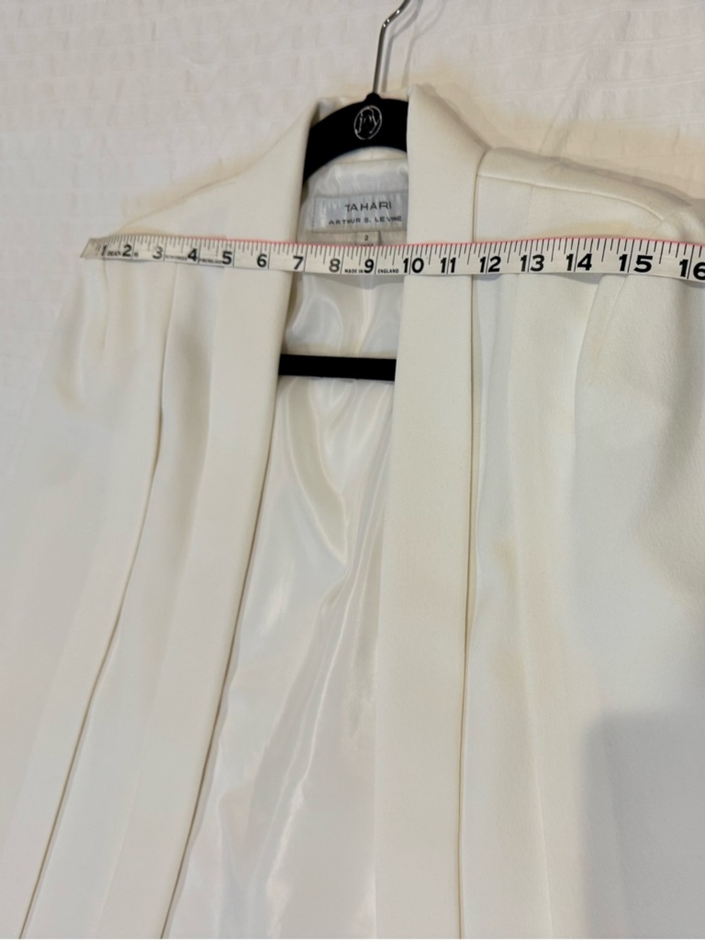 Tahari ASL Women's Ivory Cape Open Blazer - Picture 9 of 9